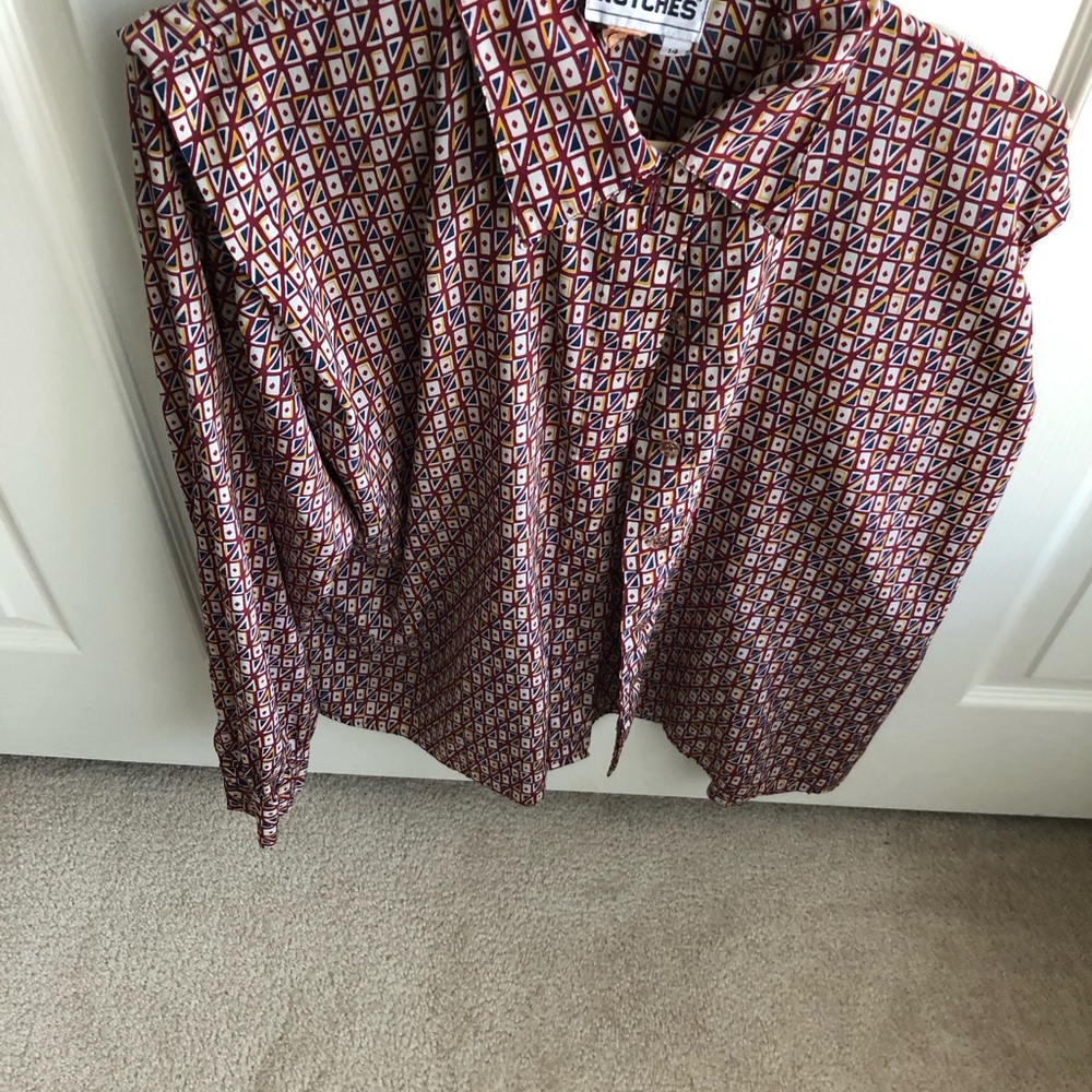 Printed long sleeves blouse